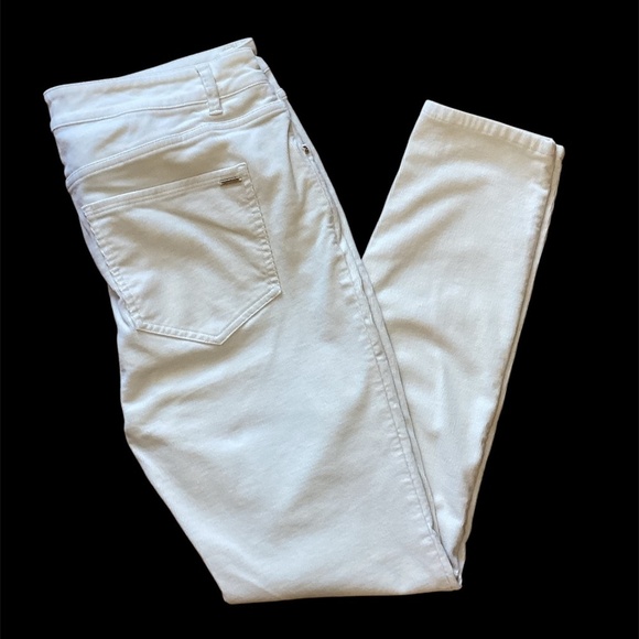 NWOT Massimo Dutti Cotton Blend Corduroy Pants Cream, fit like 8-10 - Picture 2 of 12